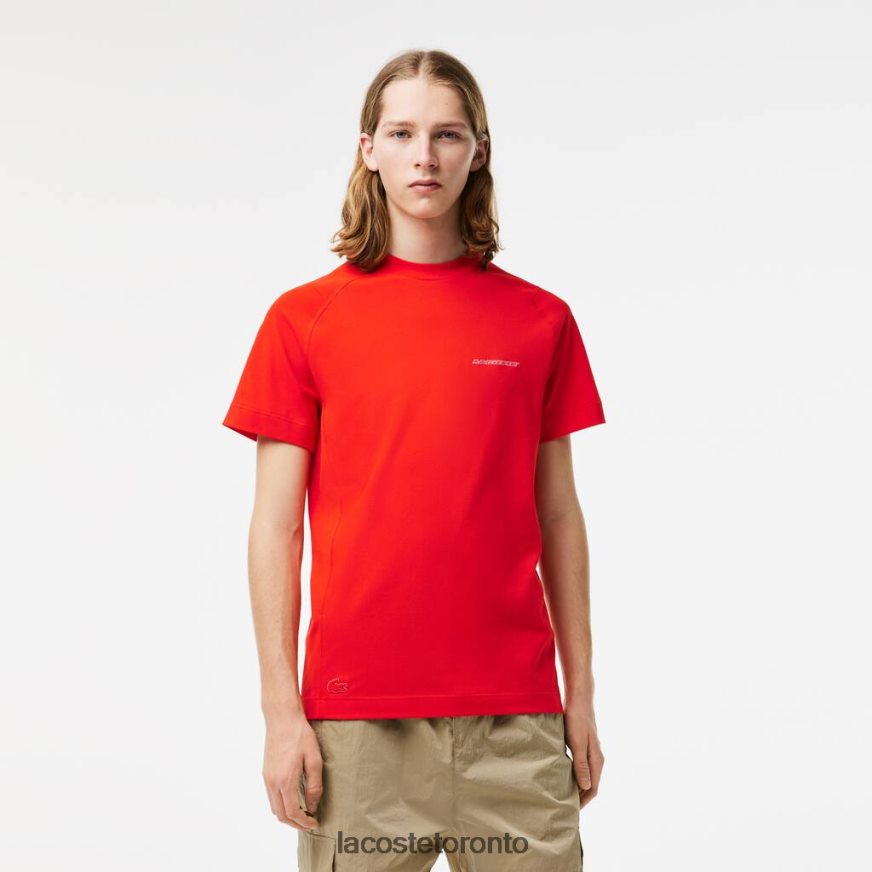 Clothing Lacoste Slim Fit Organic Cotton Pique T-Shirt Red Men Z60BPR121