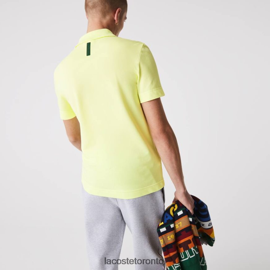 Clothing Lacoste Slim Fit Organic Stretch Cotton Pique Polo Flashy Yellow Men Z60BPR600