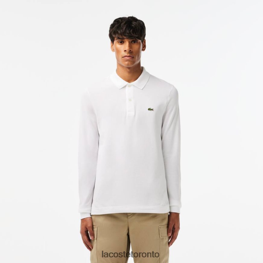 Clothing Lacoste Slim Fit Petit Pique Polo White Men Z60BPR686