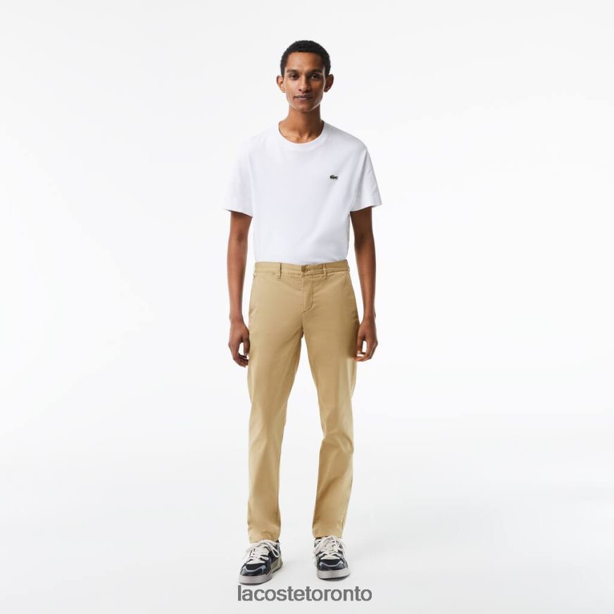 Clothing Lacoste Slim Fit Stretch Cotton Chinos Beige Men Z60BPR499