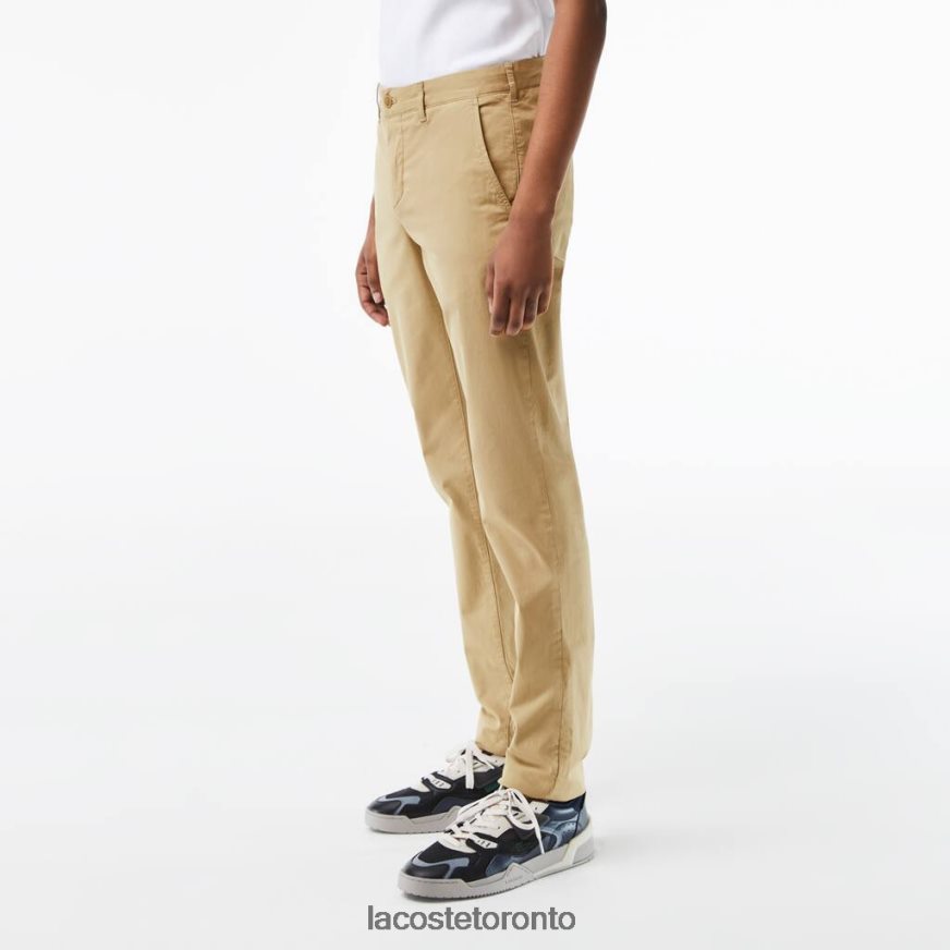 Clothing Lacoste Slim Fit Stretch Cotton Chinos Beige Men Z60BPR499