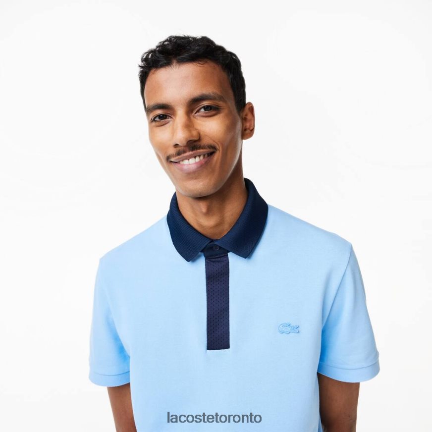 Clothing Lacoste Smart Paris Organic Cotton Pique Polo Blue/Navy Blue Men Z60BPR193