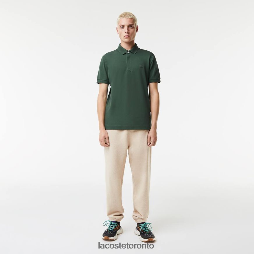 Clothing Lacoste Smart Paris Stretch Cotton Pique Polo Green Men Z60BPR854