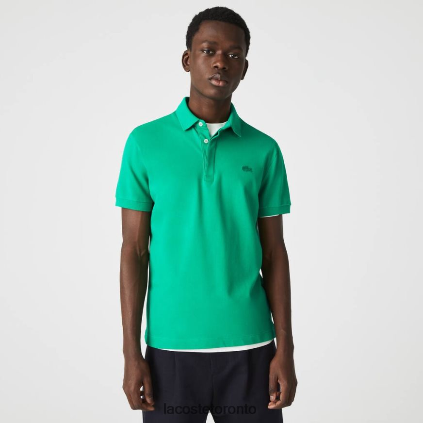 Clothing Lacoste Smart Paris Stretch Cotton Pique Polo Green Men Z60BPR907