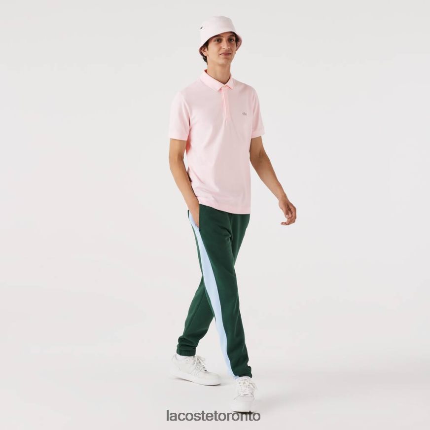 Clothing Lacoste Smart Paris Stretch Cotton Pique Polo Light Pink Men Z60BPR835