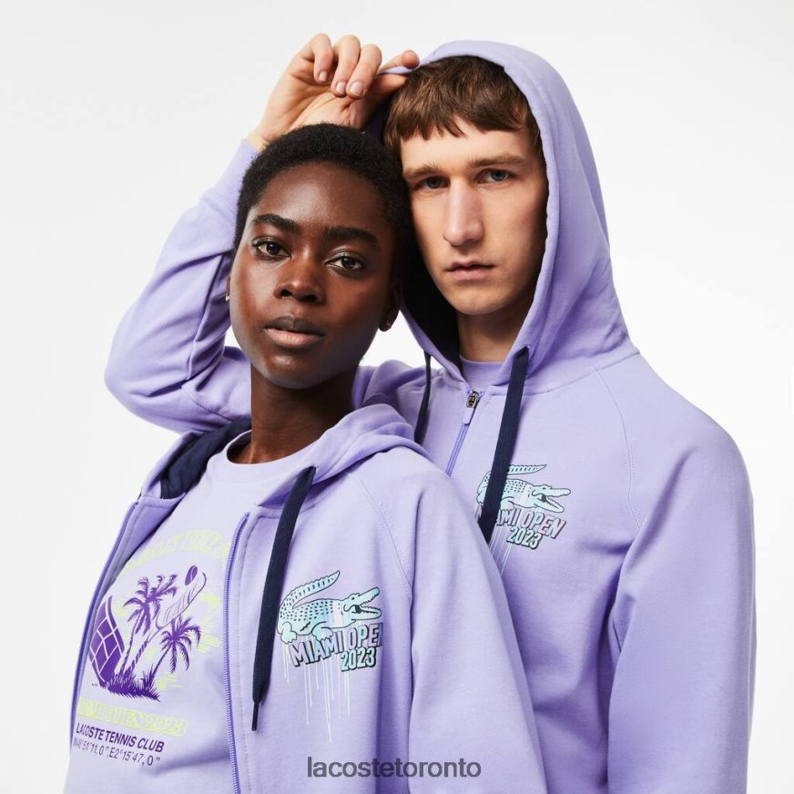 Clothing Lacoste Sport Miami Open Edition Hoodie Purple Unisex Z60BPR356