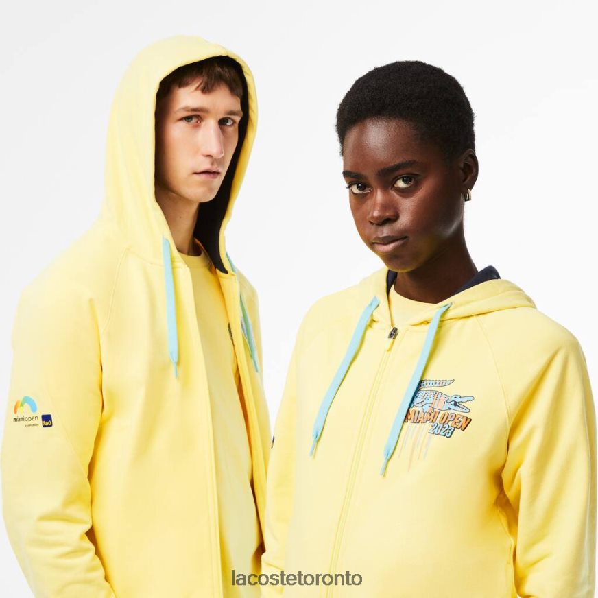 Clothing Lacoste Sport Miami Open Edition Hoodie Yellow Unisex Z60BPR355