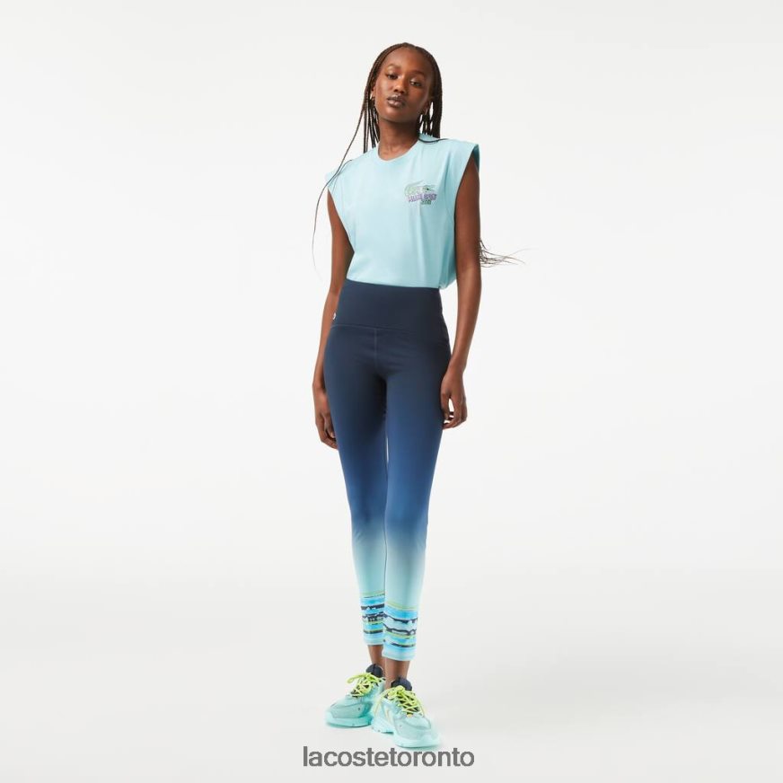 Clothing Lacoste Sport Miami Open Edition Leggings Blue Women Z60BPR2410