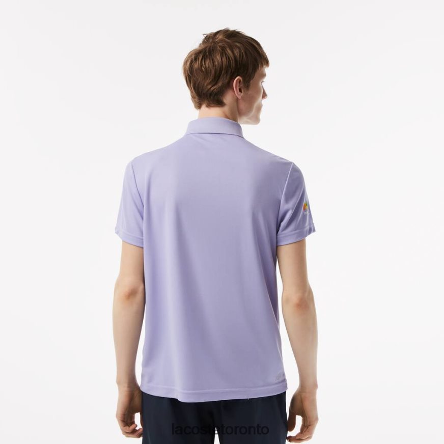 Clothing Lacoste Sport Miami Open Edition Pique Polo Purple Unisex Z60BPR207