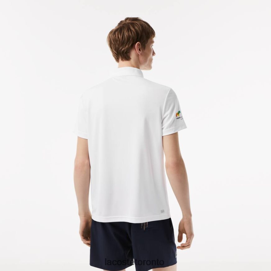 Clothing Lacoste Sport Miami Open Edition Pique Polo White Unisex Z60BPR205