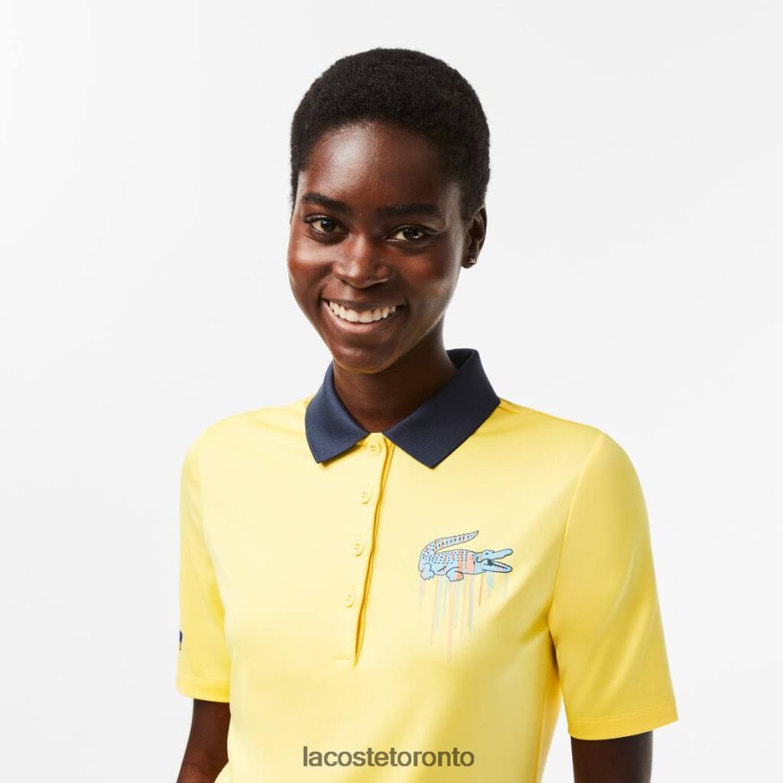 Clothing Lacoste Sport Miami Open Edition Polo Yellow Women Z60BPR2373