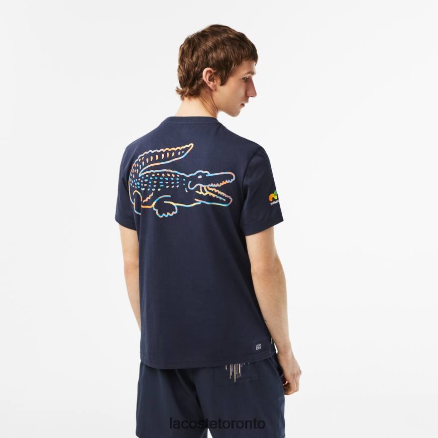 Clothing Lacoste Sport Miami Open Edition T-shirt Blue Unisex Z60BPR217