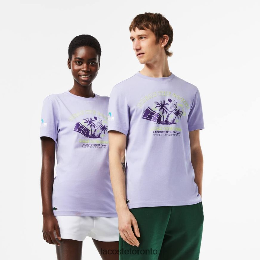 Clothing Lacoste Sport Miami Open Edition T-shirt Purple Unisex Z60BPR212