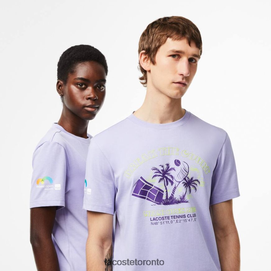 Clothing Lacoste Sport Miami Open Edition T-shirt Purple Unisex Z60BPR212