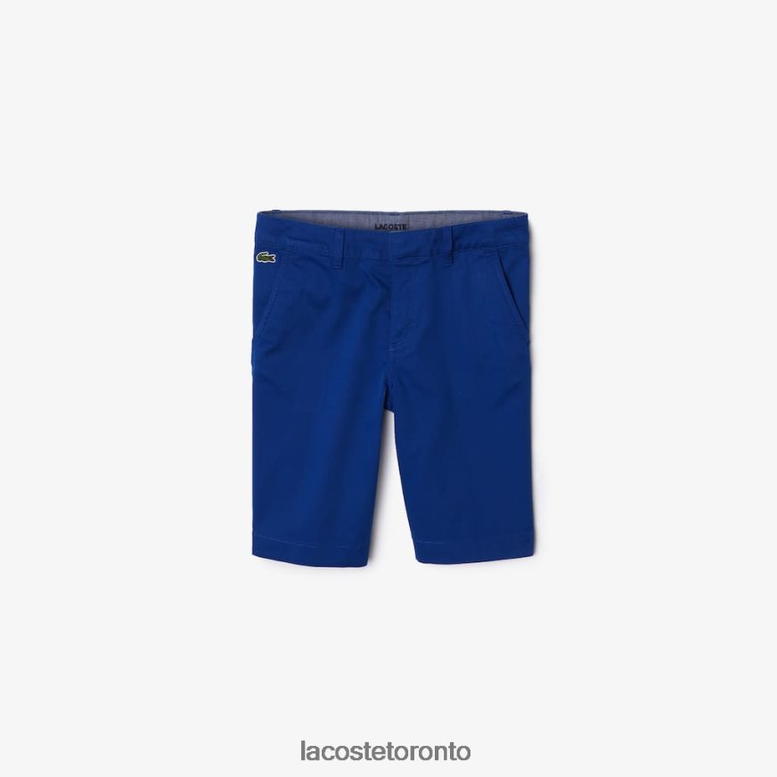 Clothing Lacoste Stretch Cotton Bermudas Blue Kids Z60BPR3301