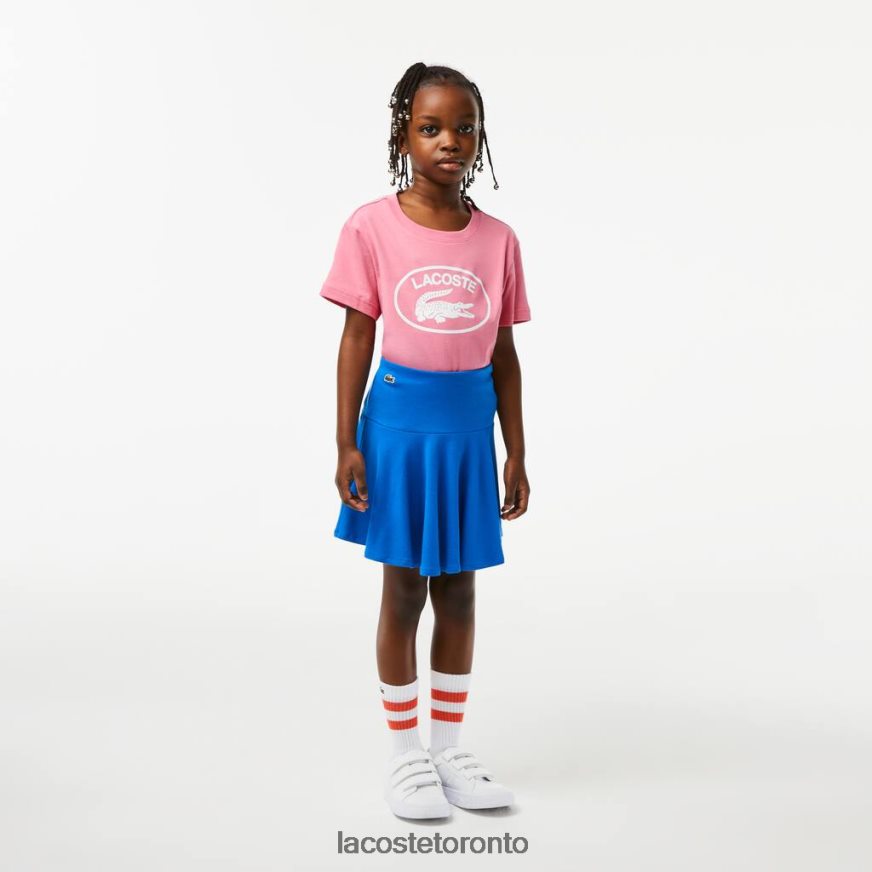 Clothing Lacoste Stretch Mini Skirt Blue Kids Z60BPR3097