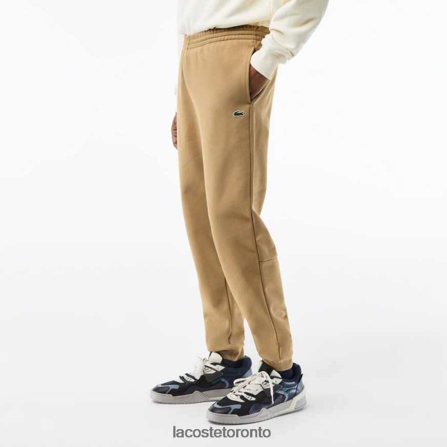 Clothing Lacoste Tapered Fit Fleece Trackpants Beige Men Z60BPR350