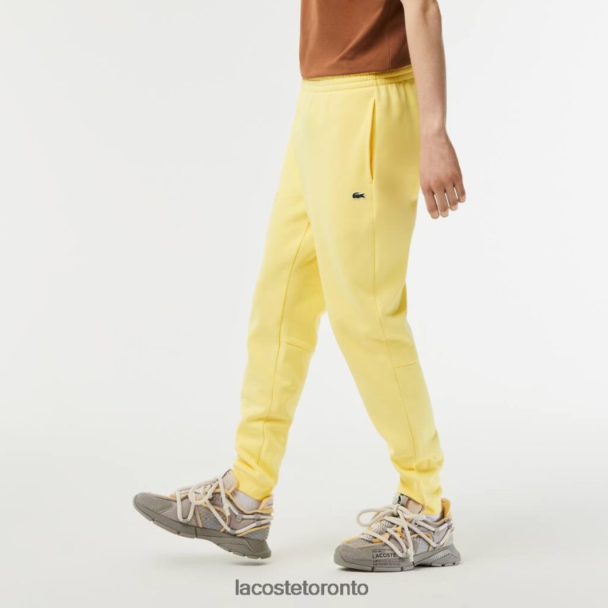 Clothing Lacoste Tapered Fit Fleece Trackpants Yellow Men Z60BPR349