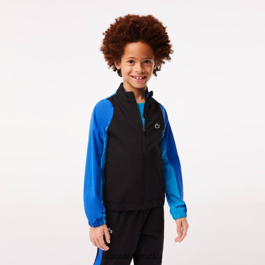 Clothing Lacoste Tennis Colorblock Jogger Set Black/Blue/Yellow Kids Z60BPR3047