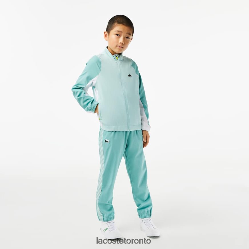 Clothing Lacoste Tennis Colorblock Jogger Set Light Green/Green/White/Yellow Kids Z60BPR3046