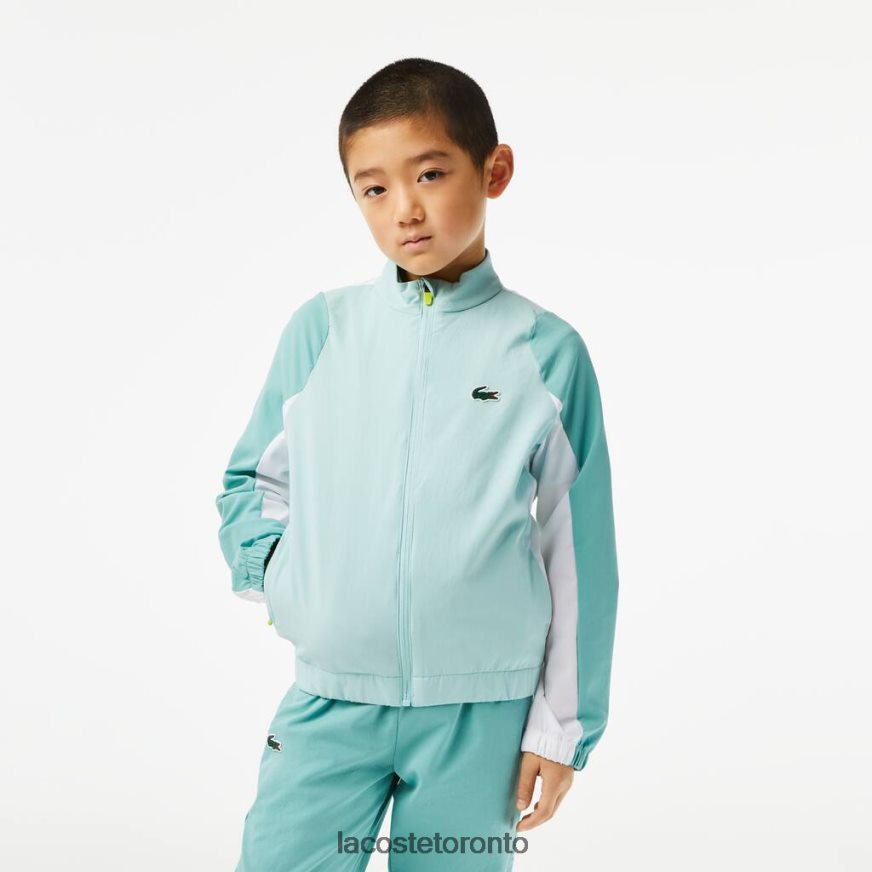 Clothing Lacoste Tennis Colorblock Jogger Set Light Green/Green/White/Yellow Kids Z60BPR3046