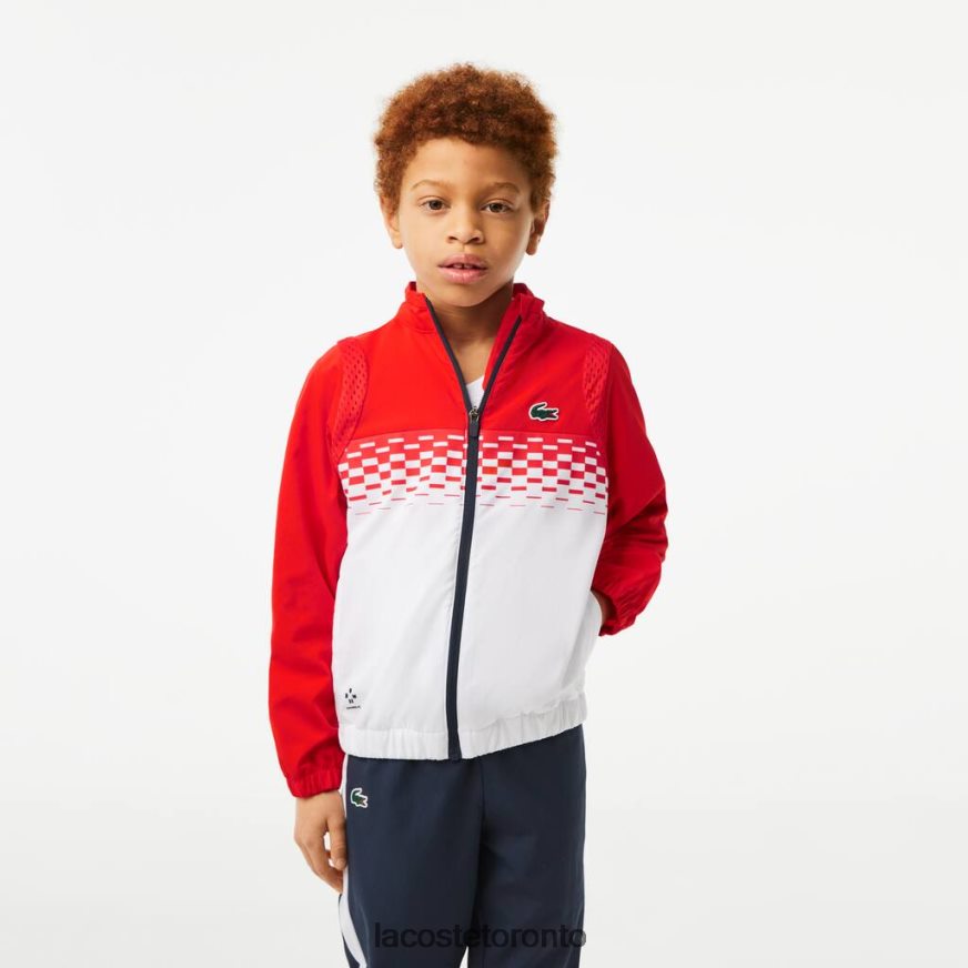 Clothing Lacoste Tennis x Daniil Medvedev Jogger Set Red/White/Blue Kids Z60BPR3043