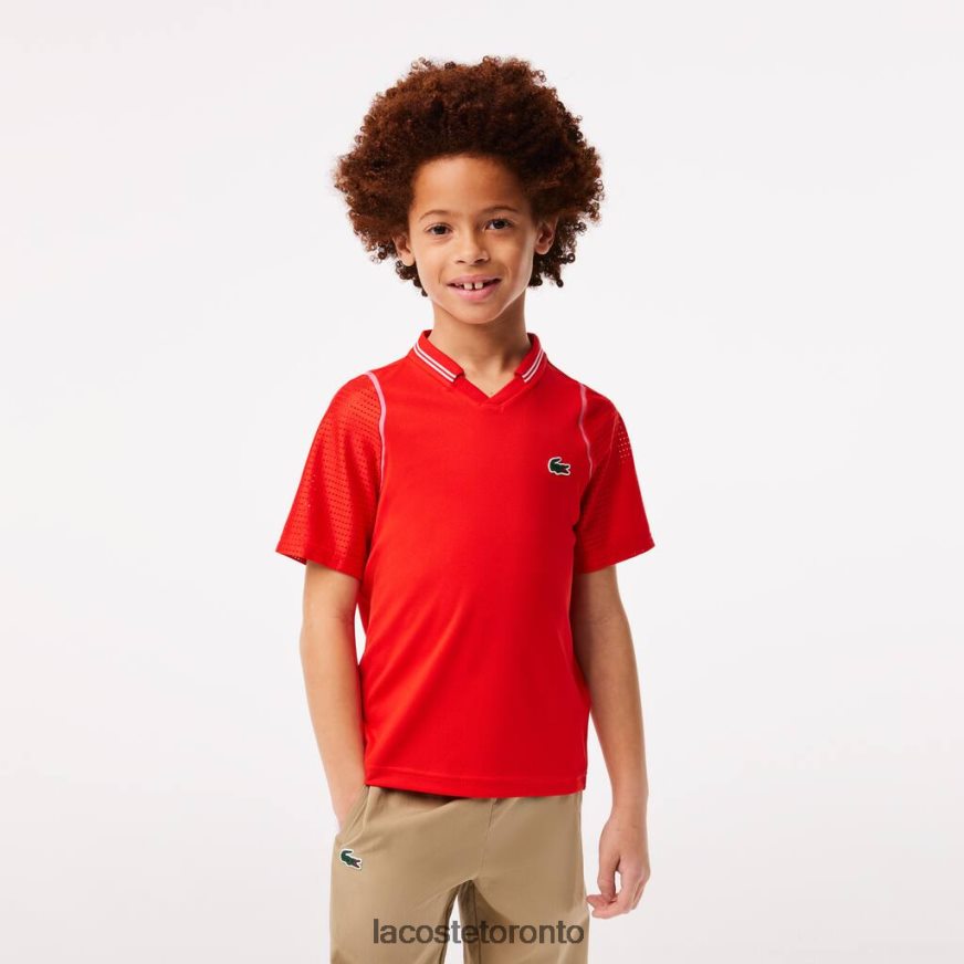 Clothing Lacoste Tennis x Daniil Medvedev Ultra-Dry Polo Red Kids Z60BPR3012