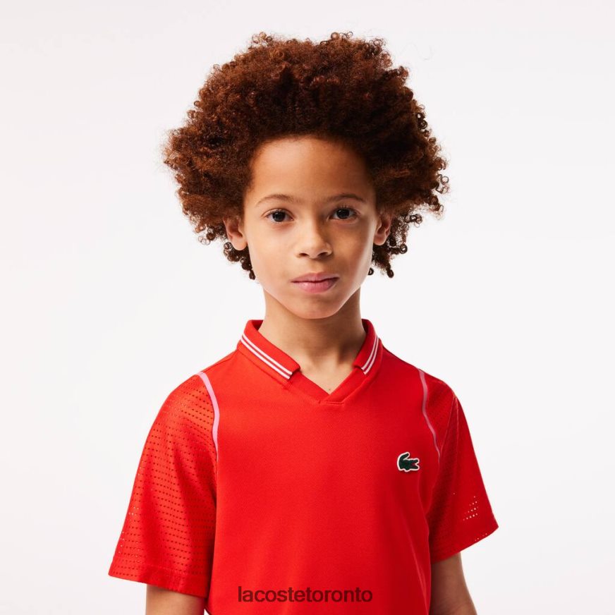 Clothing Lacoste Tennis x Daniil Medvedev Ultra-Dry Polo Red Kids Z60BPR3012