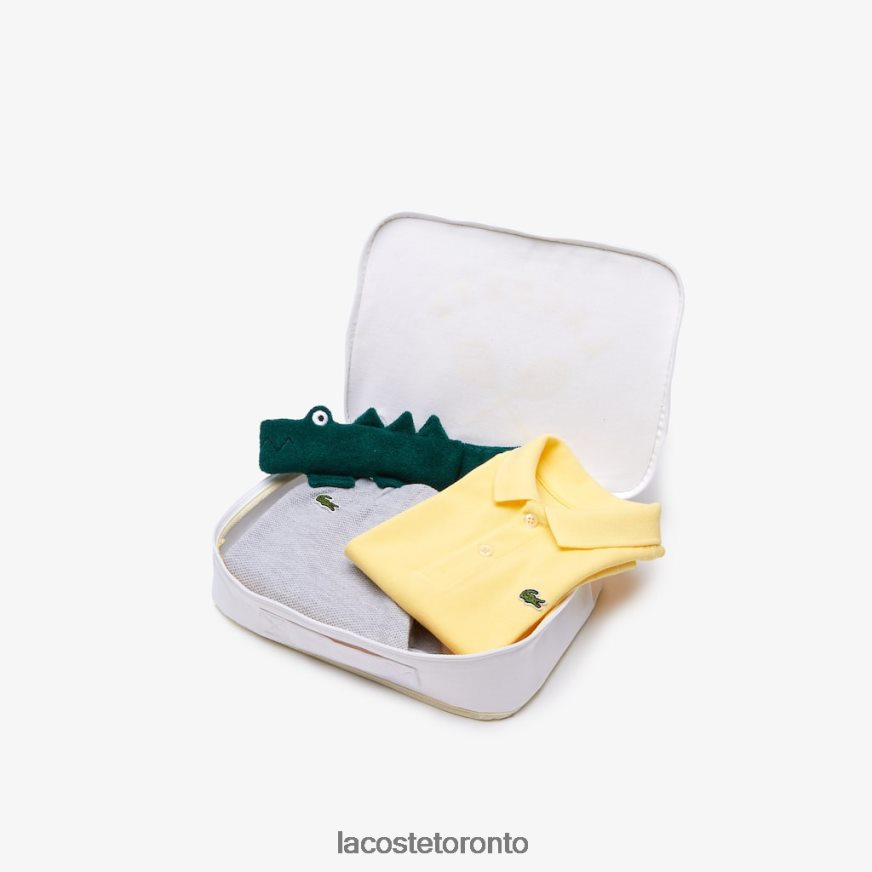 Clothing Lacoste Toy And Organic Cotton Pajamas Box Set Grey Chine/Yellow Kids Z60BPR2983