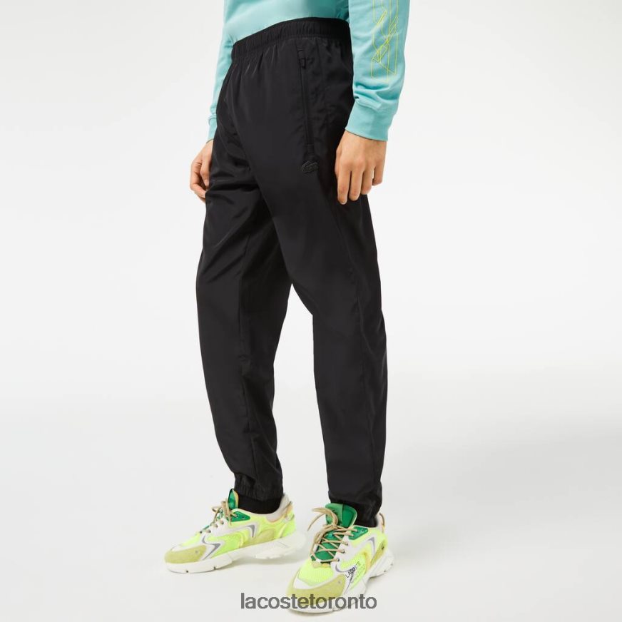 Clothing Lacoste Track Pants with GPS Coordinates Black Men Z60BPR304