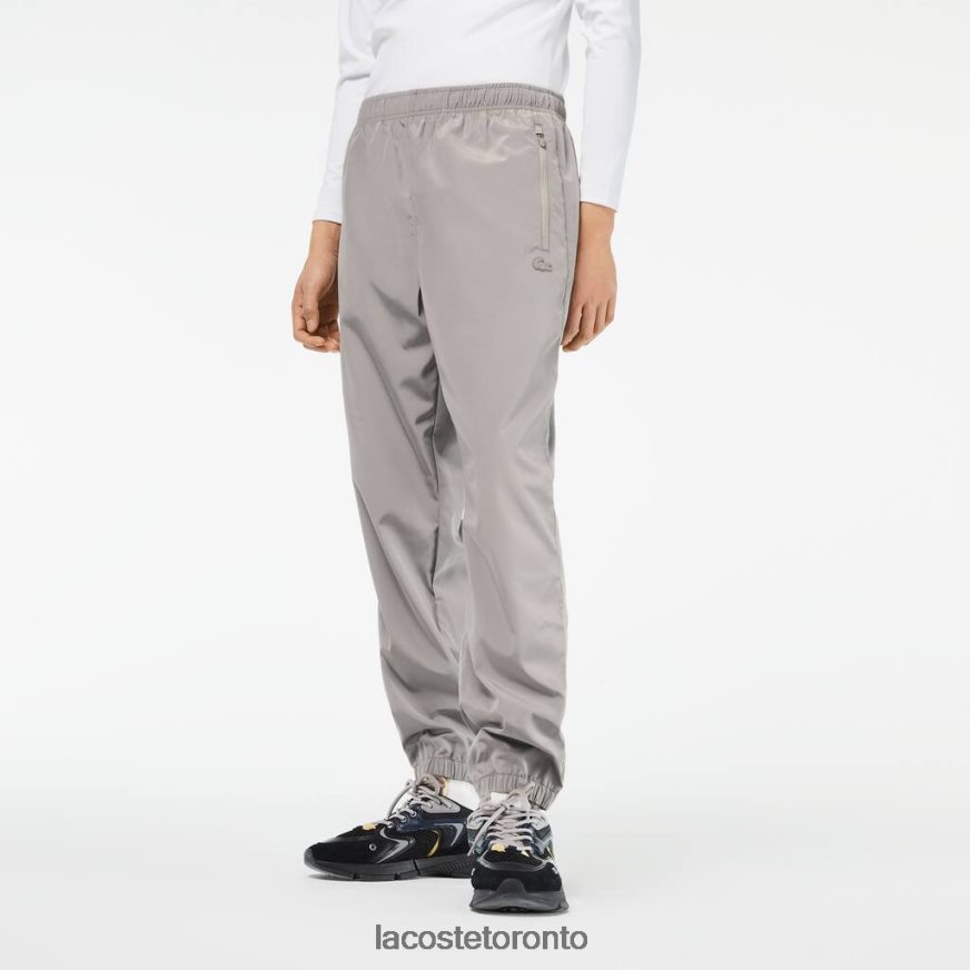 Clothing Lacoste Track Pants with GPS Coordinates Grey Men Z60BPR303