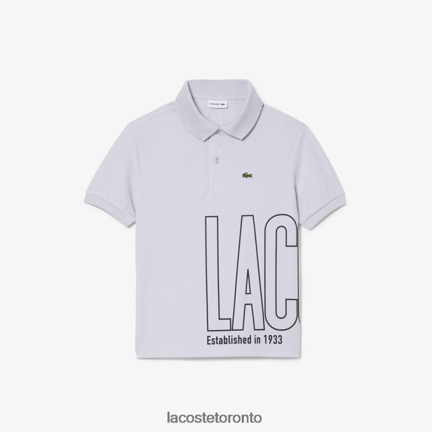 Clothing Lacoste Ultra-Dry Pique Polo Light Grey Kids Z60BPR2947