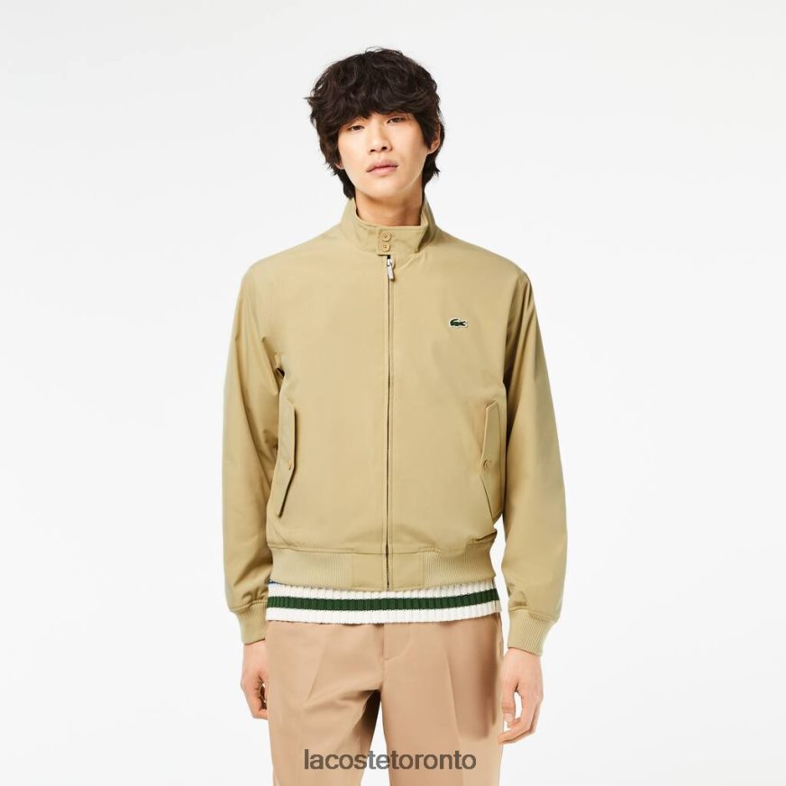 Clothing Lacoste Water-Repellent Light Twill Jacket Beige Men Z60BPR404