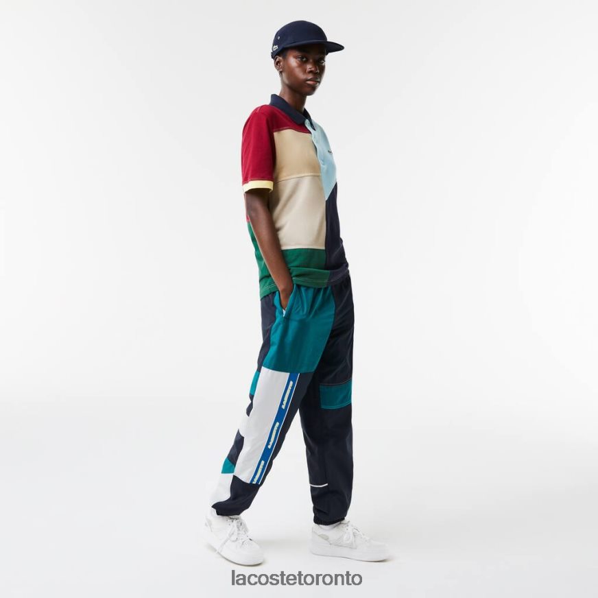 Clothing Lacoste Water-Repellent Patchwork Trackpants Multicolor Men Z60BPR1586