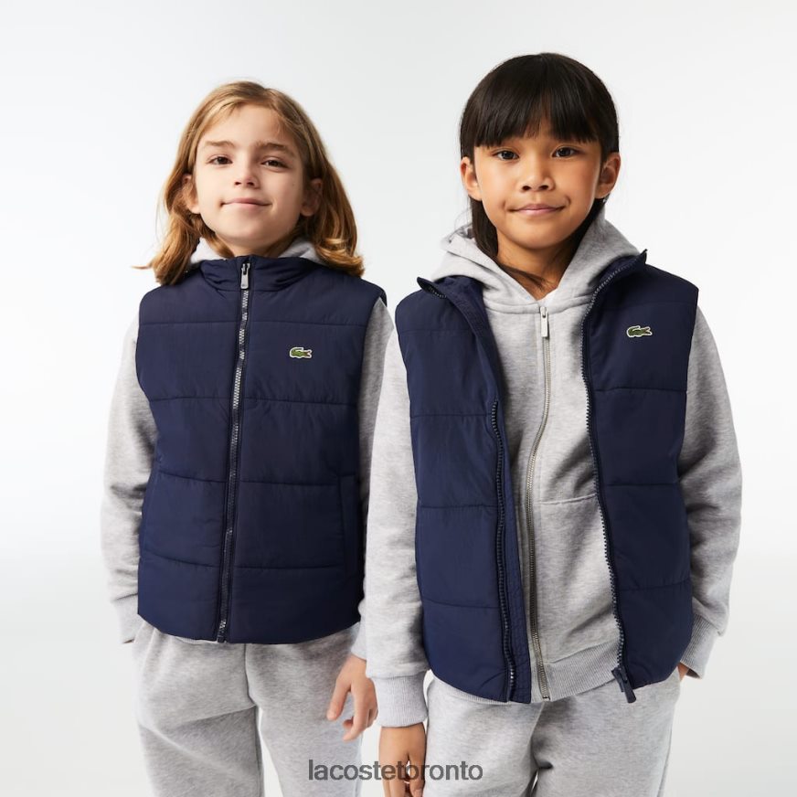 Clothing Lacoste Water-Repellent Vest Navy Blue Kids Z60BPR3213