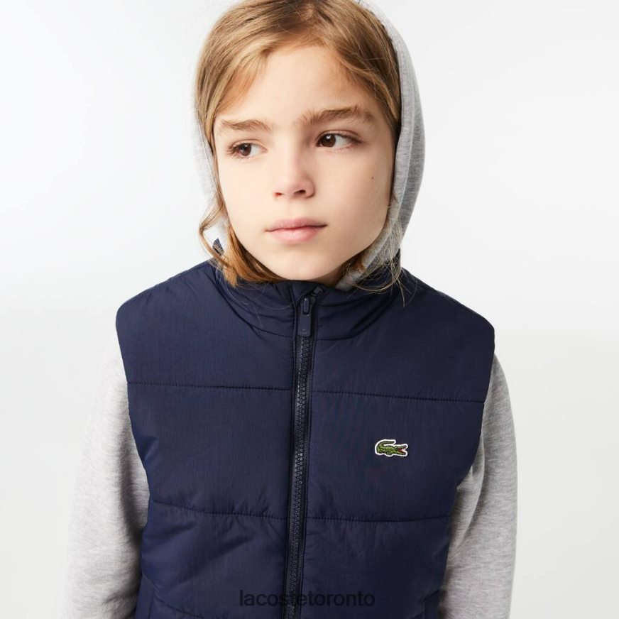 Clothing Lacoste Water-Repellent Vest Navy Blue Kids Z60BPR3213