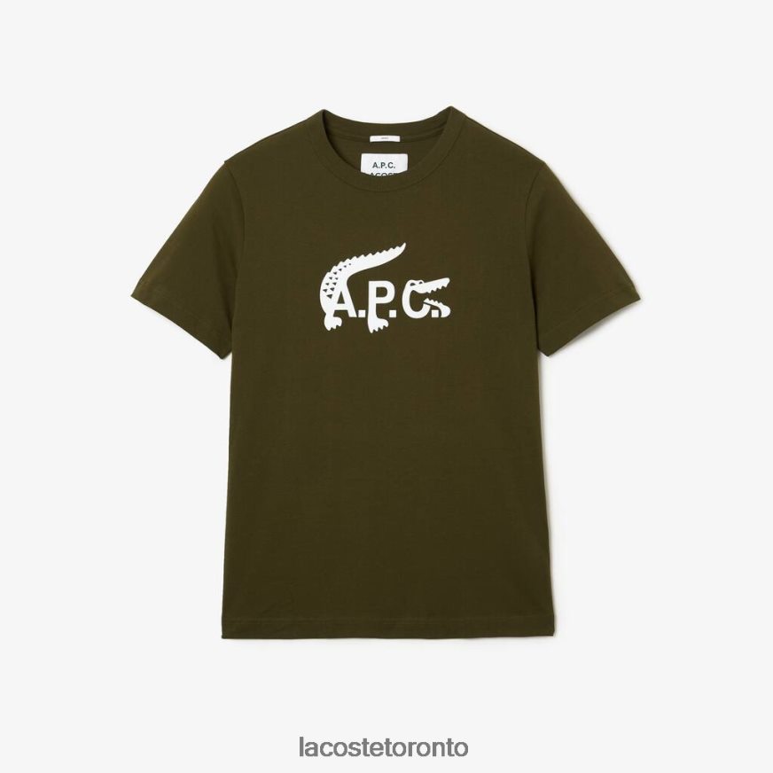 Clothing Lacoste x APC Jersey T-Shirt Khaki Green Unisex Z60BPR925