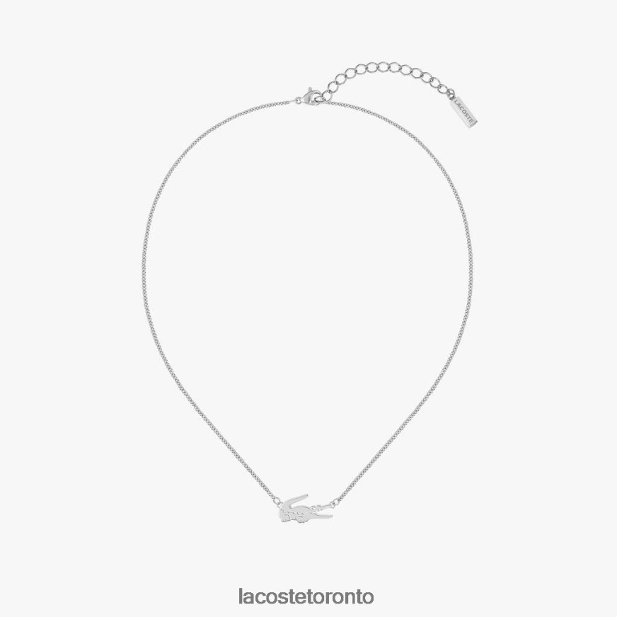 Jewelry Lacoste Crocodile Necklace Silver Women Z60BPR2905