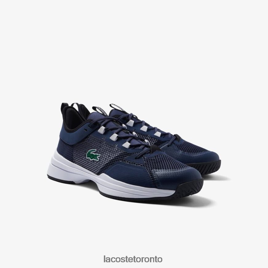 Shoes Lacoste AG-LT21 Textile Tennis Shoes Navy  White Men Z60BPR1904