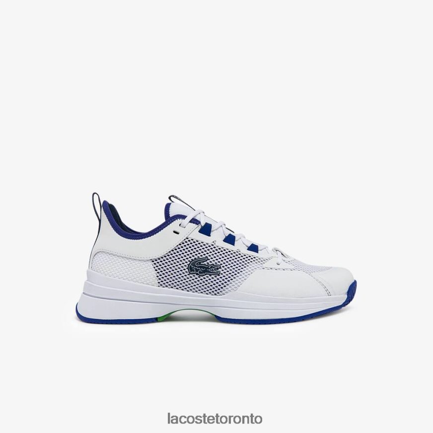 Shoes Lacoste AG-LT21 Textile and Synthetic Tennis Shoes White/Blue Men Z60BPR1865