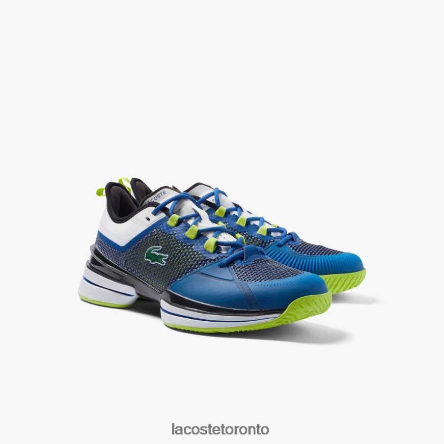 Shoes Lacoste AG-LT21 Ultra Textile Tennis Shoes Blue/Black Men Z60BPR1894