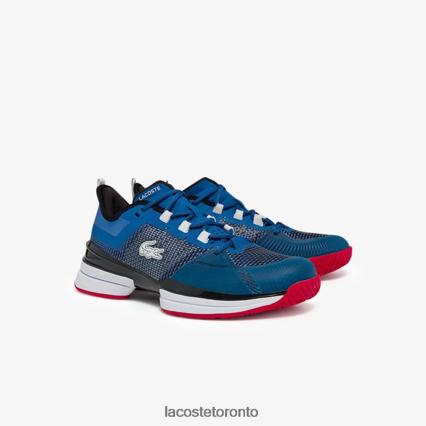 Shoes Lacoste AG-LT21 Ultra Textile Tennis Shoes Blue/White Men Z60BPR1852