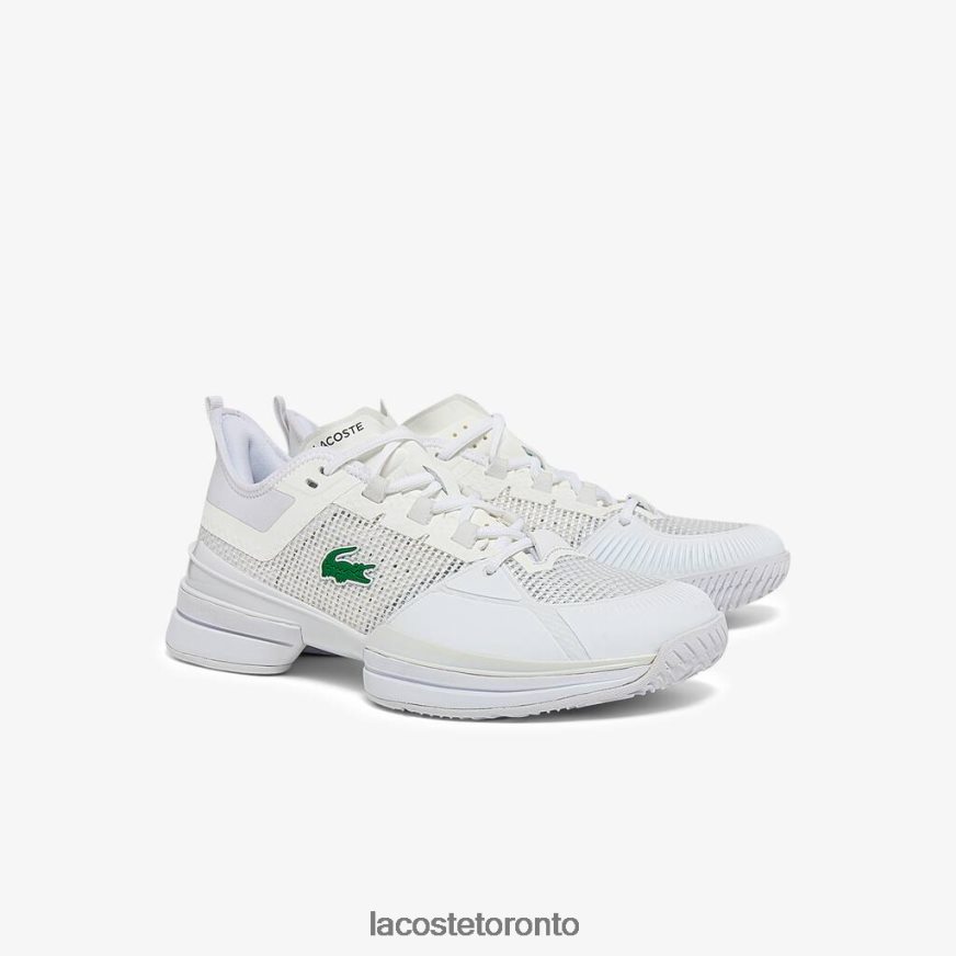 Shoes Lacoste AG-LT21 Ultra Textile Tennis Shoes White Men Z60BPR1851