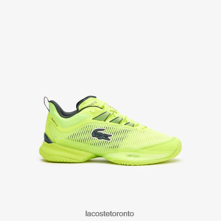 Shoes Lacoste AG-LT23 Ultra Textile Tennis Shoes Yellow Women Z60BPR2688