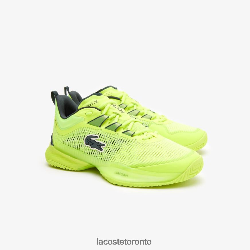 Shoes Lacoste AG-LT23 Ultra Textile Tennis Shoes Yellow Women Z60BPR2688