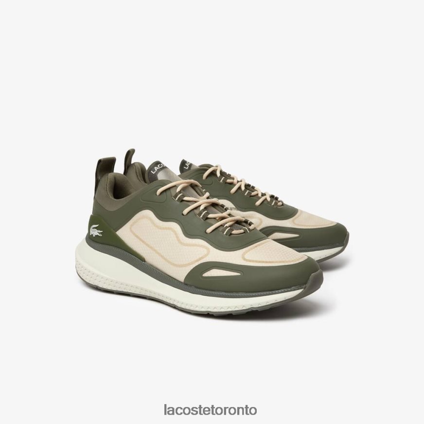 Shoes Lacoste Active 4851 Textile Sneakers Dark Green  Off White Men Z60BPR1887