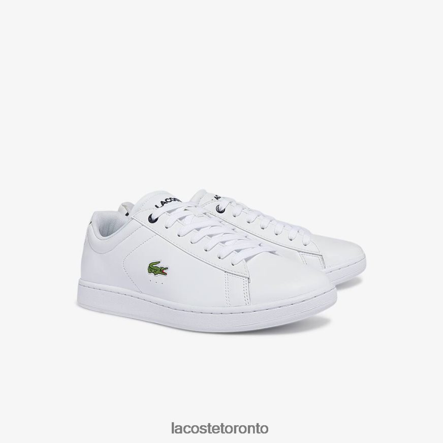 Shoes Lacoste Carnaby BL Leather Sneakers White  Navy Men Z60BPR1815