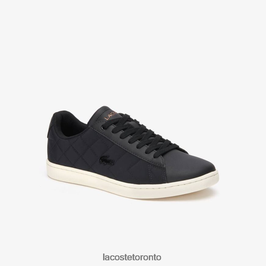 Shoes Lacoste Carnaby Evo Quilted Sneakers Black  Off White Women Z60BPR2737