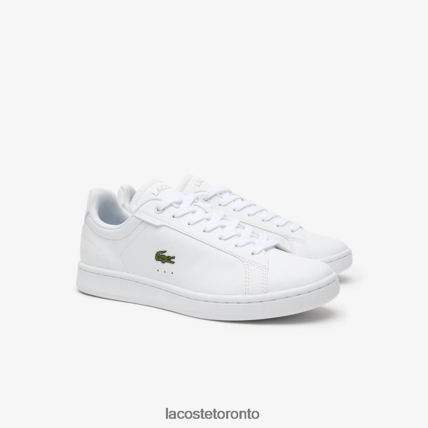 Shoes Lacoste Carnaby Pro BL Tonal Leather Sneakers White Women Z60BPR2681