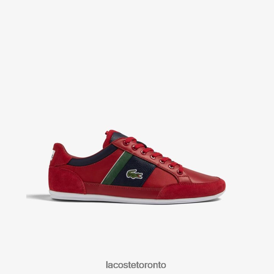 Shoes Lacoste Chaymon Textile Sneakers Red/Navy Men Z60BPR1737